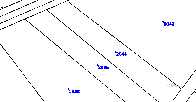 Parcela st. 562/14 v KÚ Chodov u Domažlic, Katastrální mapa