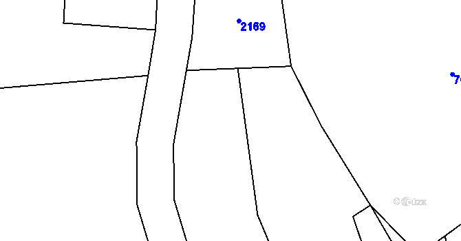 Parcela st. 739/41 v KÚ Chodov u Domažlic, Katastrální mapa