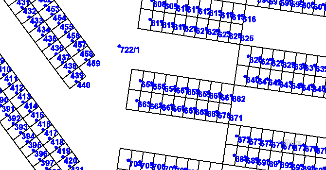 Parcela st. 656 v KÚ Dolní Chodov, Katastrální mapa