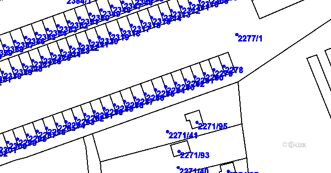 Parcela st. 2284 v KÚ Dolní Chodov, Katastrální mapa