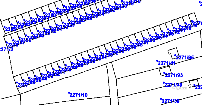 Parcela st. 2293 v KÚ Dolní Chodov, Katastrální mapa