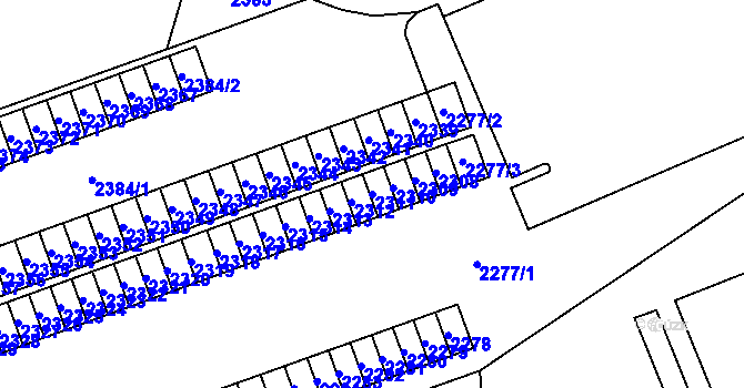 Parcela st. 2311 v KÚ Dolní Chodov, Katastrální mapa