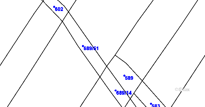Parcela st. 632/10 v KÚ Chodovlice, Katastrální mapa