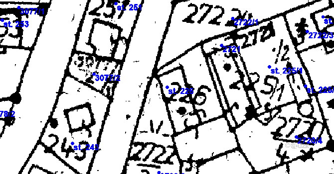 Parcela st. 226 v KÚ Chodská Lhota, Katastrální mapa
