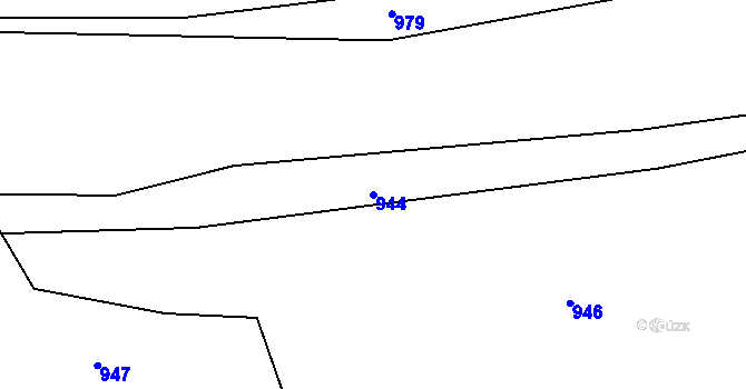 Parcela st. 944 v KÚ Štokov, Katastrální mapa