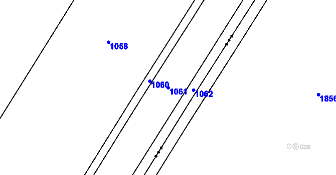 Parcela st. 1061 v KÚ Cholenice, Katastrální mapa