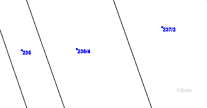 Parcela st. 236/2 v KÚ Cholina, Katastrální mapa