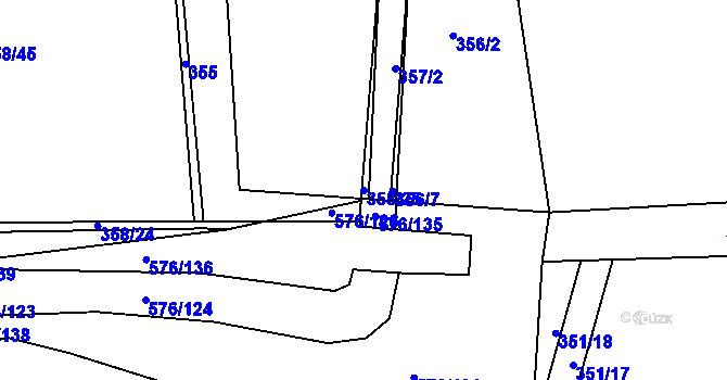Parcela st. 358/25 v KÚ Cholupice, Katastrální mapa