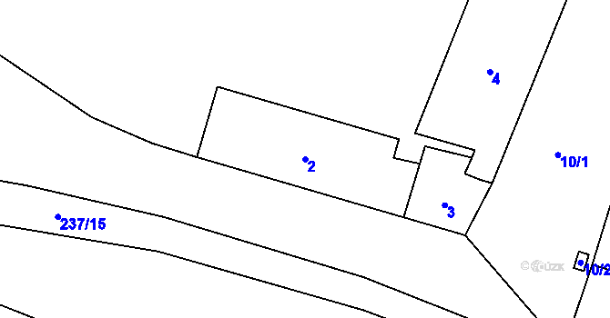 Parcela st. 2 v KÚ Cholupice, Katastrální mapa