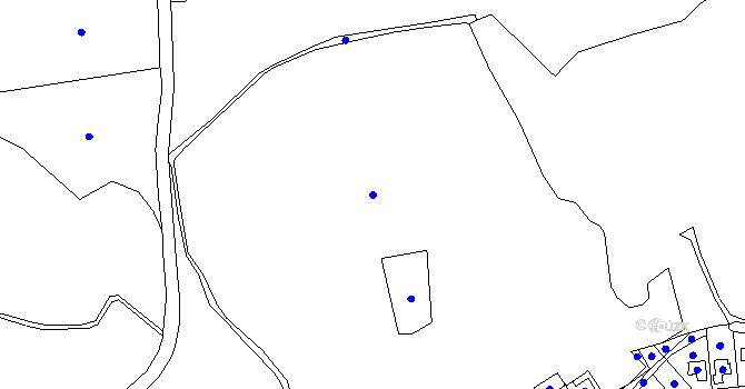Parcela st. 5486/1 v KÚ Chomutov I, Katastrální mapa