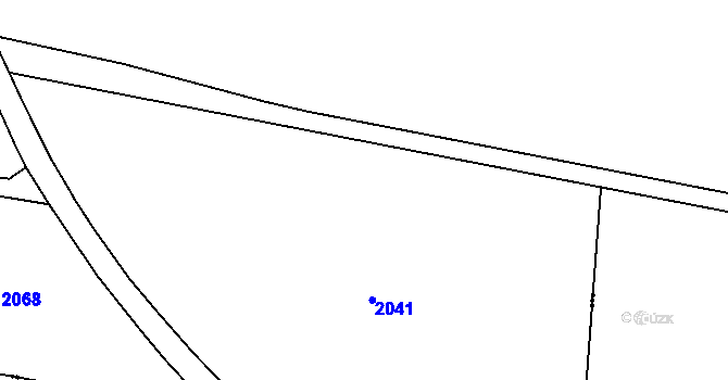 Parcela st. 252/40 v KÚ Chorušice, Katastrální mapa