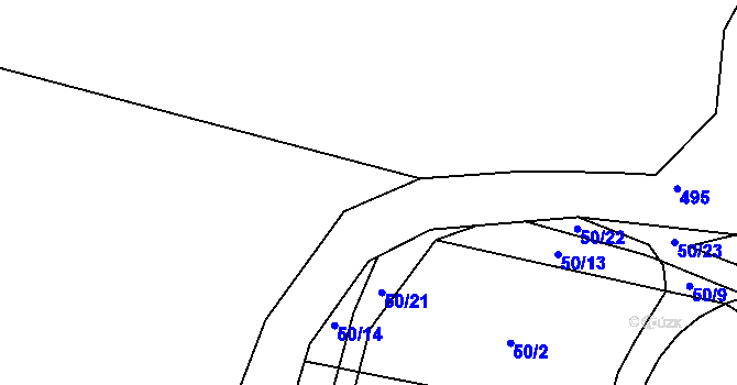 Parcela st. 70/3 v KÚ Chotčiny, Katastrální mapa