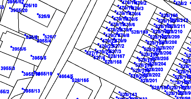 Parcela st. 479/24 v KÚ Chotěboř, Katastrální mapa