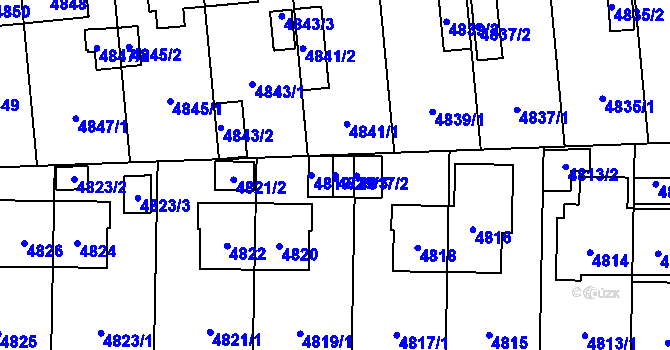 Parcela st. 4819/3 v KÚ Chotěboř, Katastrální mapa