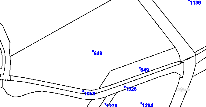 Parcela st. 130/3 v KÚ Chotělice, Katastrální mapa