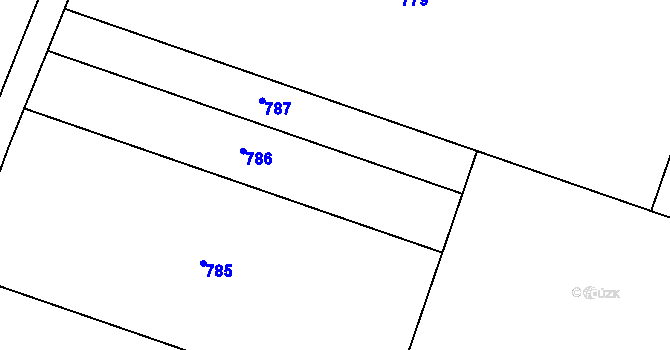 Parcela st. 131/9 v KÚ Chotělice, Katastrální mapa