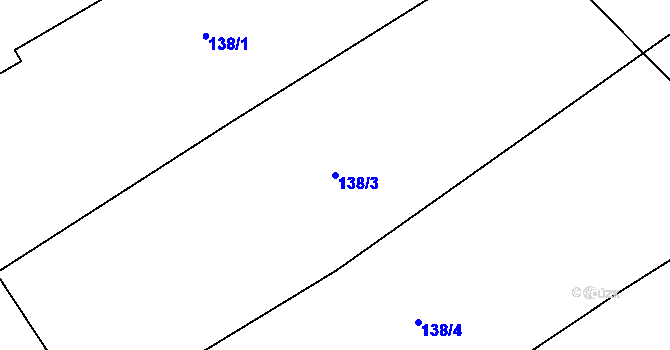 Parcela st. 138/3 v KÚ Chotovice, Katastrální mapa