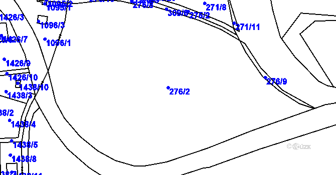 Parcela st. 276/2 v KÚ Grabštejn, Katastrální mapa