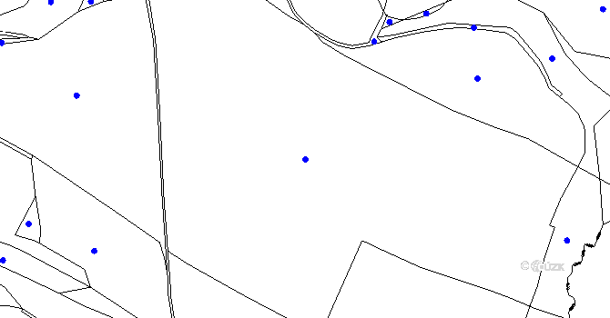Parcela st. 587/5 v KÚ Chotyně, Katastrální mapa