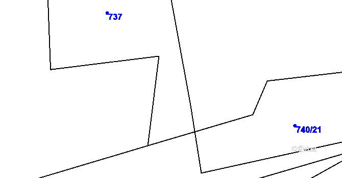 Parcela st. 738/26 v KÚ Chrášťany u Benešova, Katastrální mapa