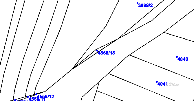 Parcela st. 4556/13 v KÚ Koloměřice, Katastrální mapa