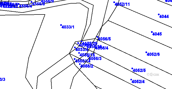Parcela st. 4556/16 v KÚ Koloměřice, Katastrální mapa