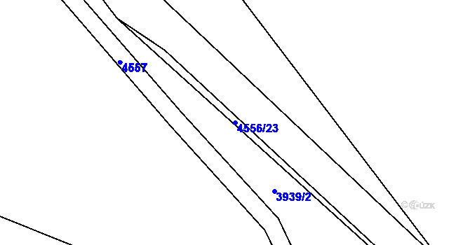 Parcela st. 4556/23 v KÚ Koloměřice, Katastrální mapa