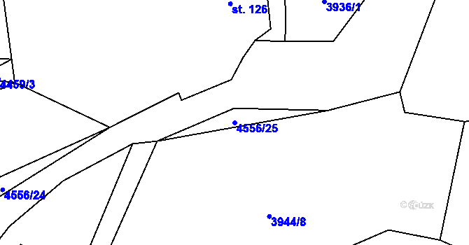 Parcela st. 4556/25 v KÚ Koloměřice, Katastrální mapa