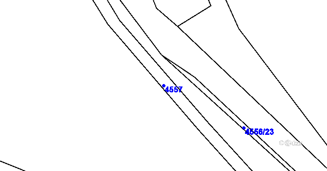 Parcela st. 4557 v KÚ Koloměřice, Katastrální mapa