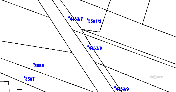 Parcela st. 4463/8 v KÚ Koloměřice, Katastrální mapa