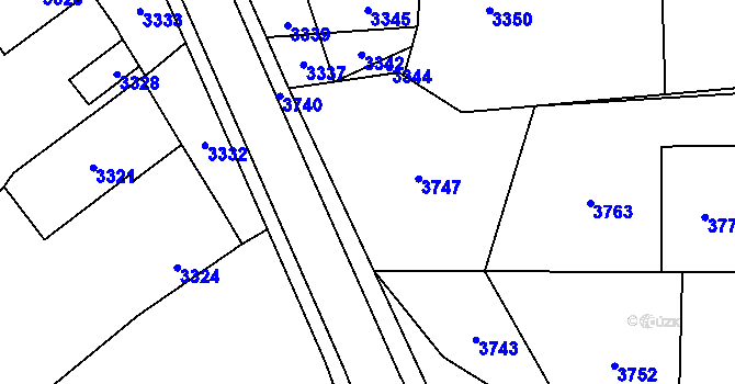 Parcela st. 35 v KÚ Chromeč, Katastrální mapa