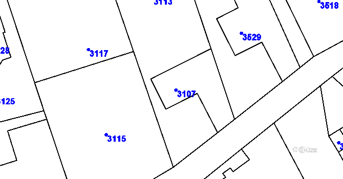Parcela st. 152 v KÚ Chromeč, Katastrální mapa