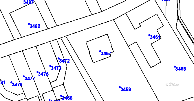 Parcela st. 173 v KÚ Chromeč, Katastrální mapa