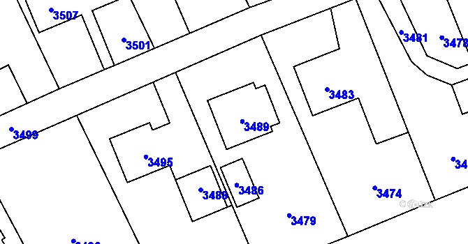 Parcela st. 209 v KÚ Chromeč, Katastrální mapa