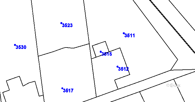 Parcela st. 251 v KÚ Chromeč, Katastrální mapa