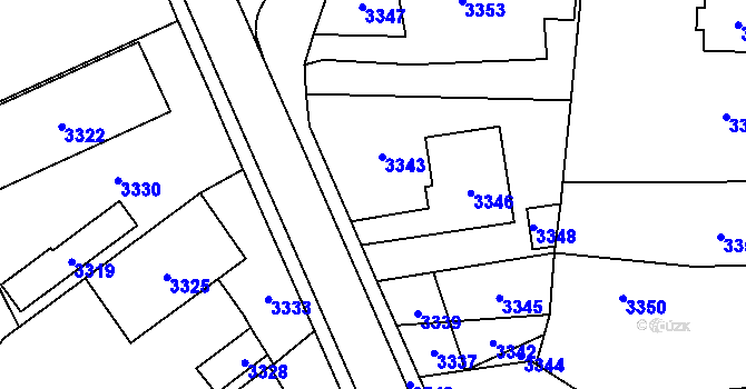 Parcela st. 40 v KÚ Chromeč, Katastrální mapa
