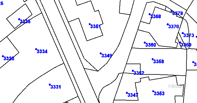 Parcela st. 44 v KÚ Chromeč, Katastrální mapa