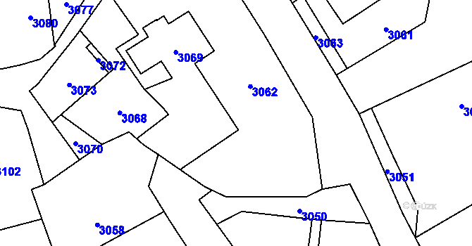 Parcela st. 84 v KÚ Chromeč, Katastrální mapa
