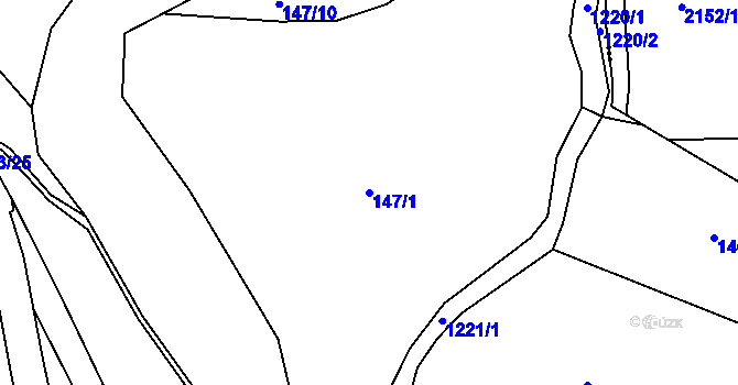 Parcela st. 147/1 v KÚ Chromeč, Katastrální mapa
