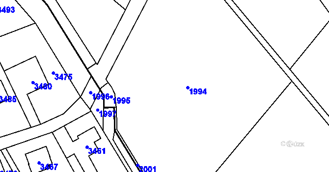 Parcela st. 171/1 v KÚ Chromeč, Katastrální mapa
