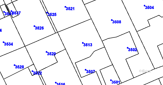 Parcela st. 171/5 v KÚ Chromeč, Katastrální mapa