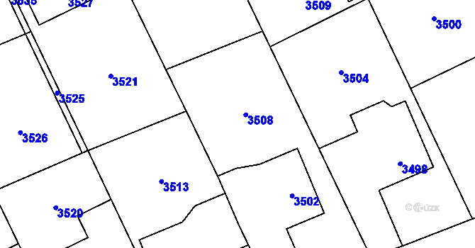 Parcela st. 171/6 v KÚ Chromeč, Katastrální mapa