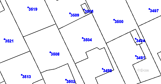 Parcela st. 171/7 v KÚ Chromeč, Katastrální mapa
