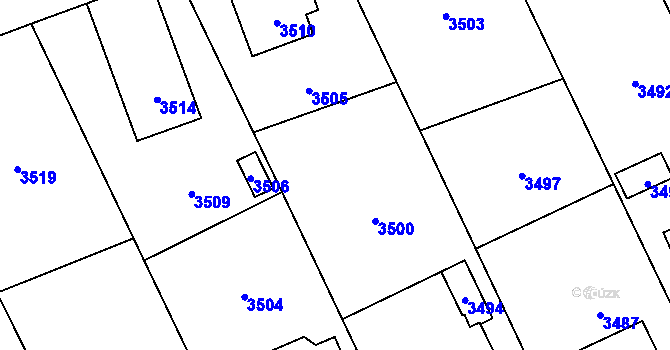 Parcela st. 171/8 v KÚ Chromeč, Katastrální mapa