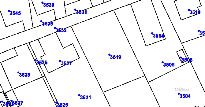 Parcela st. 171/30 v KÚ Chromeč, Katastrální mapa