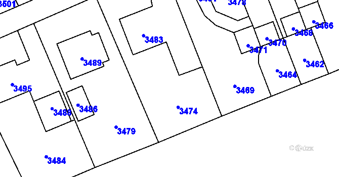 Parcela st. 175/6 v KÚ Chromeč, Katastrální mapa