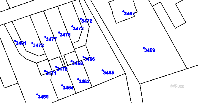 Parcela st. 175/9 v KÚ Chromeč, Katastrální mapa