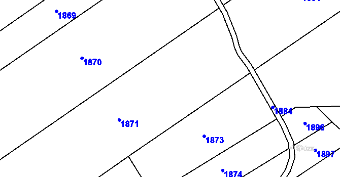 Parcela st. 243 v KÚ Chromeč, Katastrální mapa