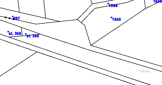 Parcela st. 347/2 v KÚ Chromeč, Katastrální mapa