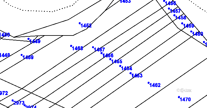 Parcela st. 416/10 v KÚ Chromeč, Katastrální mapa